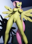  2014 3d anthro areola balls big_breasts bigger_version_at_the_source breasts cgi dickgirl equine erect_nipples flaccid fluttershy_(mlp) friendship_is_magic intersex mammal my_little_pony navel nipples pegasus penis rogenilinad solo source_filmmaker uncut wings 
