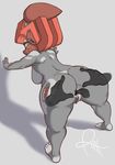  anal android anthro anus bent_over big_butt blush breasts butt disembodied_hand disembodied_tongue duo female hanging_breasts licking looking_back nude oral pizzacat proxy_(character) pussy rimming sex side_boob solo_focus standing thick_thighs tongue tongue_out wide_hips 
