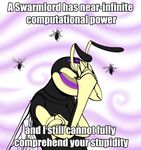  abstract_background actini ambiguous_gender anthro arthropod english_text facepalm feral hornet image_macro insect looking_at_viewer ratte reaction_image text wasp 