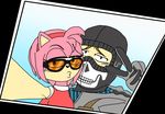  2014 amy_rose anthro call_of_duty duckface female ghost hedgehog heroesheaven human looking_at_viewer male mammal sega selfie simon_riley sonic_(series) spirit video_games 