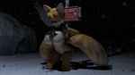  2015 3d annonguy anthro areola bdsm big_breasts bondage bound breasts canine cgi crossgender erect_nipples female fox fur mammal miles_prower nipples nude sega snow solo sonic_(series) tuft video_games wolvalix 