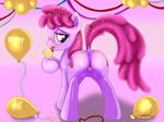  absurd_res alcohol anus balloon bedroom_eyes berry_punch_(mlp) beverage blush clitoral_winking clitoris confetti cutie_mark drunk equine female friendship_is_magic fur hair hi_res holidays hooves horse long_hair looking_at_viewer looking_back mammal my_little_pony new_year nipples open_mouth pink_fur pony presenting purple_eyes purple_hair pussy rainingskys raised_tail rear_view smile solo teats tongue tongue_out wine 