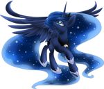 2014 alpha_channel blackfreya equine female feral friendship_is_magic horn mammal my_little_pony princess_luna_(mlp) smile solo winged_unicorn wings 