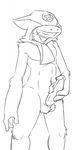  deady5 erection gremlin gremlin_(spiral_knights) hooded male masturbation penis sketch solo spiral_knights 