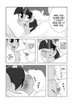  blush clothing comic english_text equine eyes_closed female friendship_is_magic gotobeido horn human interspecies kissing male mammal my_little_pony open_mouth smile text tongue twilight_sparkle_(mlp) unicorn 