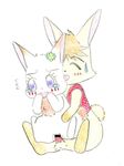  anthro blush censored chest_tuft chima clover duo eyelashes eyes_closed female fur happy_happy_clover lagomorph luna male mammal pixiv rabbit sayuri_tatsuyama smile straight tears tuft unknown_artist vest 