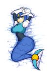  dakimakura female fupoo helmet looking_at_viewer machine mechanical mega_man_(series) mermaid robot solo splash_woman wet wide_hips 