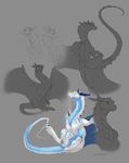  2014 ambiguous_gender blue_scales byzil claws covering dragon eyes_closed feral hindpaw horn long_tail paws scales sefeiren sitting sketch smile spread_legs spreading white_scales wings 