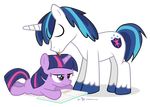  alpha_channel book brother_and_sister cute dm29 duo equine female feral friendship_is_magic hair horn horse licking male mammal my_little_pony shining_armor_(mlp) sibling tongue tongue_out twilight_sparkle_(mlp) unicorn 