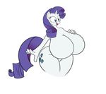 anthro badgerben big_breasts breasts equine female friendship_is_magic horn huge_breasts hyper hyper_breasts mammal my_little_pony nude rarity_(mlp) solo unicorn 