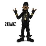  2_chainz 4_fingers adidas bigger_version_at_the_source canine chain clothed clothing disney english_text fingerless_gloves gloves goofy humor iamzhiyun jacket male mammal plain_background solo teeth text v_sign white_background 
