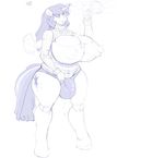  2014 anthro anthrofied balls balls_expansion big_breasts breasts bulge clothing cutie_mark dialogue dickgirl english_text equine flaccid friendship_is_magic hair hi_res holding horn huge_breasts inflation intersex kevinsano keyhole_turtleneck mammal my_little_pony penis pouring solo sweater tehsean text twilight_sparkle_(mlp) winged_unicorn wings 