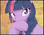  2014 alasou equine eyelashes female feral friendship_is_magic fur hair horn looking_at_viewer mammal my_little_pony purple_eyes purple_fur purple_hair solo twilight_sparkle_(mlp) unicorn 