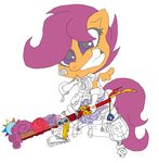  equine female friendship_is_magic ihavenoart4u keyblade kingdom_hearts looking_at_viewer mammal my_little_pony pegasus scootaloo_(mlp) smile solo wings young 