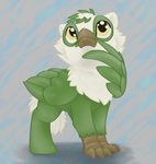  ambiguous_gender chibi cub cute digital_media_(artwork) fan_character feral hippogryph my_little_pony petrock quadruped solo thundersong wings young 