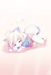  animal_ears b0rn_t0_die cat cat_ears cat_tail chibi chicle feline female mammal sleeping zzz 