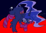  2014 blush english_text equine female feral friendship_is_magic horn looking_at_viewer mammal my_little_pony princess_luna_(mlp) solo text winged_unicorn wings zev 