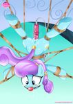  anus ball_gag bdsm blue_eyes blush bondage bound crying equestria_untamed equine female feral friendship_is_magic gag golden_laurel_(mlp) horse mammal my_little_pony palcomix pony pussy rope sex_toy solo tears unknown_artist upside_down vibrator 