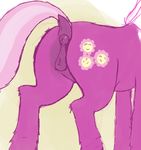  anatomically_correct anatomically_correct_anus anatomically_correct_pussy animal_genitalia anus butt cheerilee_(mlp) cutie_mark dock equine equine_pussy female feral friendship_is_magic horse mammal my_little_pony plain_background pony puffy_anus pussy solo torso_shot unknown_artist 