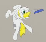  action_pose colored cutie_mark digital_media_(artwork) equine fan_character feral frisbee male mammal my_little_pony open_mouth pegasus petrock solo white_sky wings 