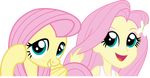  2014 absurd_res blue_eyes digital_media_(artwork) equestria_girls equine eyeshadow female fluttershy_(eg) fluttershy_(mlp) friendship_is_magic hair hairpin hi_res human humanized katequantum makeup mammal my_little_pony pegasus pink_hair smile wings 