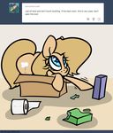  2014 backy box butt cute earth_pony english_text equine fan_character female feral horse mammal my_little_pony pony slavedemorto solo text 
