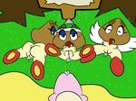  2014 after_sex breasts butt cum cum_in_pussy cum_inside erection female goomba group looking_at_viewer mario_bros nintendo nipples nude open_mouth paper_mario penis pussy thunderfap video_games wings 