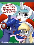  2014 christmas cute derpy_hooves_(mlp) english_text equine female feral friendship_is_magic group hair holidays horn horse john_joseco mammal my_little_pony pegasus princess_celestia_(mlp) princess_luna_(mlp) text winged_unicorn wings 