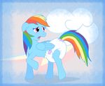  blue_skin diaper equine female feral friendship_is_magic hair mammal multicolored_hair my_little_pony pegasus rainbow_dash_(mlp) rainbow_hair solo wings 