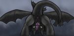  animated anus butt dragon dragonsnipe feral how_to_train_your_dragon knot male night_fury penis precum presenting raised_tail solo toothless wings 