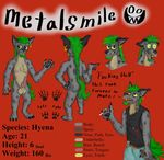  2014 alcohol animal_genitalia anthro back balls beard beverage butt canine chest_tuft claws clothed clothing erection facial_hair fangs front front_view full_body fur green_hair grey_fur hair hyena knot male mammal mane metalsmile model_sheet nude pawpads paws penis piercing rear_view scar sheath smile smoking solo spots standing teeth tuft yellow_eyes 