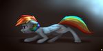  2014 captainpudgemuffin cute english_text equine female feral friendship_is_magic mammal my_little_pony pegasus pink_eyes rainbow_dash_(mlp) smile solo text wings 