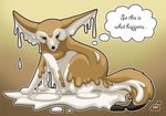  ambiguous_gender canine fennec feral fox goo gooey keeshaba mammal melting solo 