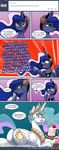  2014 cake comic duo eating english_text equine female feral food friendship_is_magic horn horse john_joseco mammal my_little_pony princess_celestia_(mlp) princess_luna_(mlp) text winged_unicorn wings 