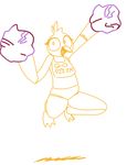  anthro avian bird cheerleader chica_(fnaf) chicken english_text female five_nights_at_freddy&#039;s looking_at_viewer pom_poms smile solo text the_weaver 