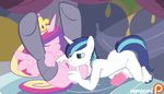  2014 animated anthro balls breasts cunnilingus duo equine erection female friendship_is_magic horn humanoid_penis male mammal my_little_pony oral penis princess_cadance_(mlp) pussy r!p sex shining_armor_(mlp) unicorn vaginal winged_unicorn wings 