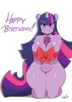  2014 animal_genitalia anthro anthrofied big_breasts big_penis blush breasts cutie_mark dickgirl english_text equine friendship_is_magic hair horn horsecock intersex kneeling long_hair looking_at_viewer mammal my_little_pony penis plain_background purple_eyes smile solo text tsudanym twilight_sparkle_(mlp) unicorn white_background 