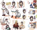  anchor brown_hair cosplay ghost hat hijiri_byakuren kingin multiple_girls multiple_persona murasa_minamitsu onozuka_komachi parody partially_translated red_hair rod_of_remorse sailor sailor_hat shiki_eiki shinkon_santaku tales_of_(series) tales_of_rebirth touhou translation_request veigue_lungberg veigue_lungberg_(cosplay) 