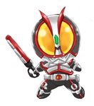  chibi kamen_rider kamen_rider_555 kamen_rider_faiz lowres weapon 