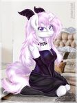  2014 anthro anthrofied clothing elbow_gloves equine female fleur_de_lis_(mlp) friendship_is_magic fur gloves hair horn inside jcoshooves long_hair looking_at_viewer mammal my_little_pony smile solo succubus unicorn white_fur 