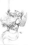  baron_engel bridle clothing cutie_mark dancing equine female friendship_is_magic hooves horn looking_at_viewer mammal my_little_pony pole pole_dancing princess_celestia_(mlp) solo winged_unicorn wings 