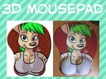  2014 anthro big_breasts breasts clothed clothing female fur gloria hair looking_at_viewer mammal marsupial mousepad piercing solo sonderjen tattoo text wallaby 