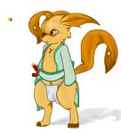  alternate_color anthro anthrofied clothing coast_(artist) digitigrade eeveelution fan_character fundoshi japanese_clothing kimono kuchiba-iro leafeon male nintendo pok&eacute;mon solo standing sword underwear video_games weapon 