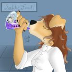  anthro canine cat dog drink duo feline felisrandomis female flask lab macro male mammal micro microfauna roughcollie scientist sofia_fluttertail soft vore 