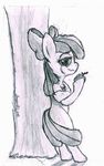  anthro anthrofied apple apple_bloom_(mlp) derpsickle earth_pony equine female friendship_is_magic fruit hair_bow horse mammal my_little_pony pony solo 