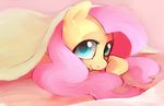  2014 dotkwa equine female feral fluttershy_(mlp) friendship_is_magic fur hair horse long_hair looking_at_viewer mammal my_little_pony pink_hair pony smile solo yellow_fur 