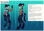  anthro caprine cervine clothing cyborg deer equine female gloves hi_res hooves horse hybrid mammal model_sheet popesslodovica ram rika_brighella_(character) solo 