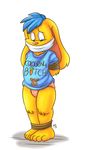  2013 4_toes big_thighs bound bulge cartoon clothing cub cute fur hair hindpaw jeff lagomorph male mammal paws plain_background rabbit roarey_raccoon shadow shirt toes underwear white_background wide_hips young 