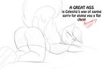  2014 anthro anthrofied ass_up bent_over black_and_white butt clothing dialogue digital_drawing_(artwork) english_text equine female friendship_is_magic jrvanesbroek mammal monochrome my_little_pony pegasus rainbow_dash_(mlp) shorts sketch solo text wings 