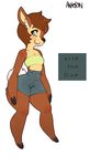  antelon anthro cervine deer female mammal solo thick_thighs wide_hips 